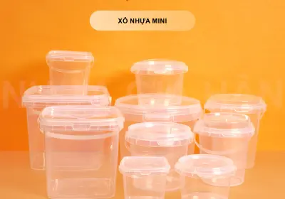 XÔ NHỰA MINI – ĐA DỤNG, TIỆN LỢI, NÂNG TẦM SẢN PHẨM
